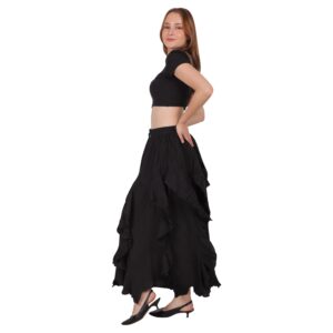 Layered Rayon Skirt