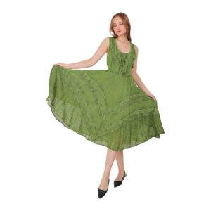 Dress with Heavy Layered Design