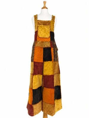 Corduroy Patchwork Jumpsuit