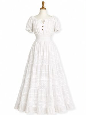 Vintage lace maxi dress