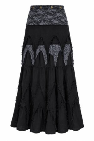 Bohemian wrap-skirt