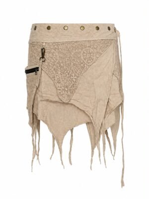 Boho Hippie Button Skirt