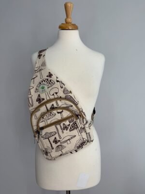 Himalayan Hemp Mushroom Print Bag